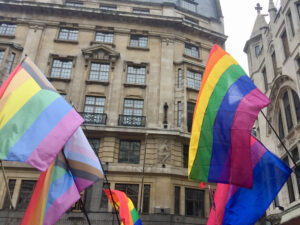 LGBT+ flags at London Pride