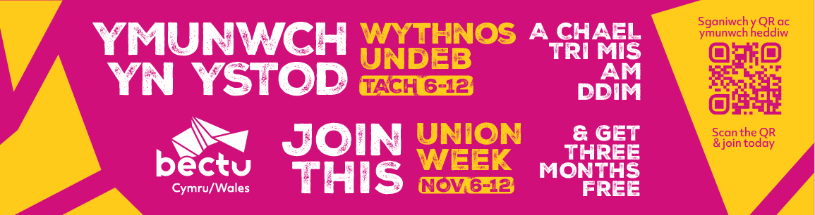 Bectu Union Week email signature (Welsh)