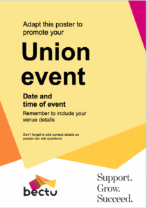 Bectu event poster