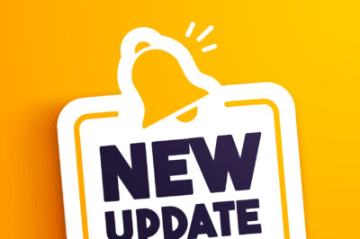 Speech Bubble With Bell Icon And Text New Update