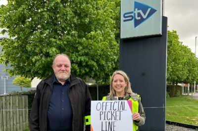 STV picket line