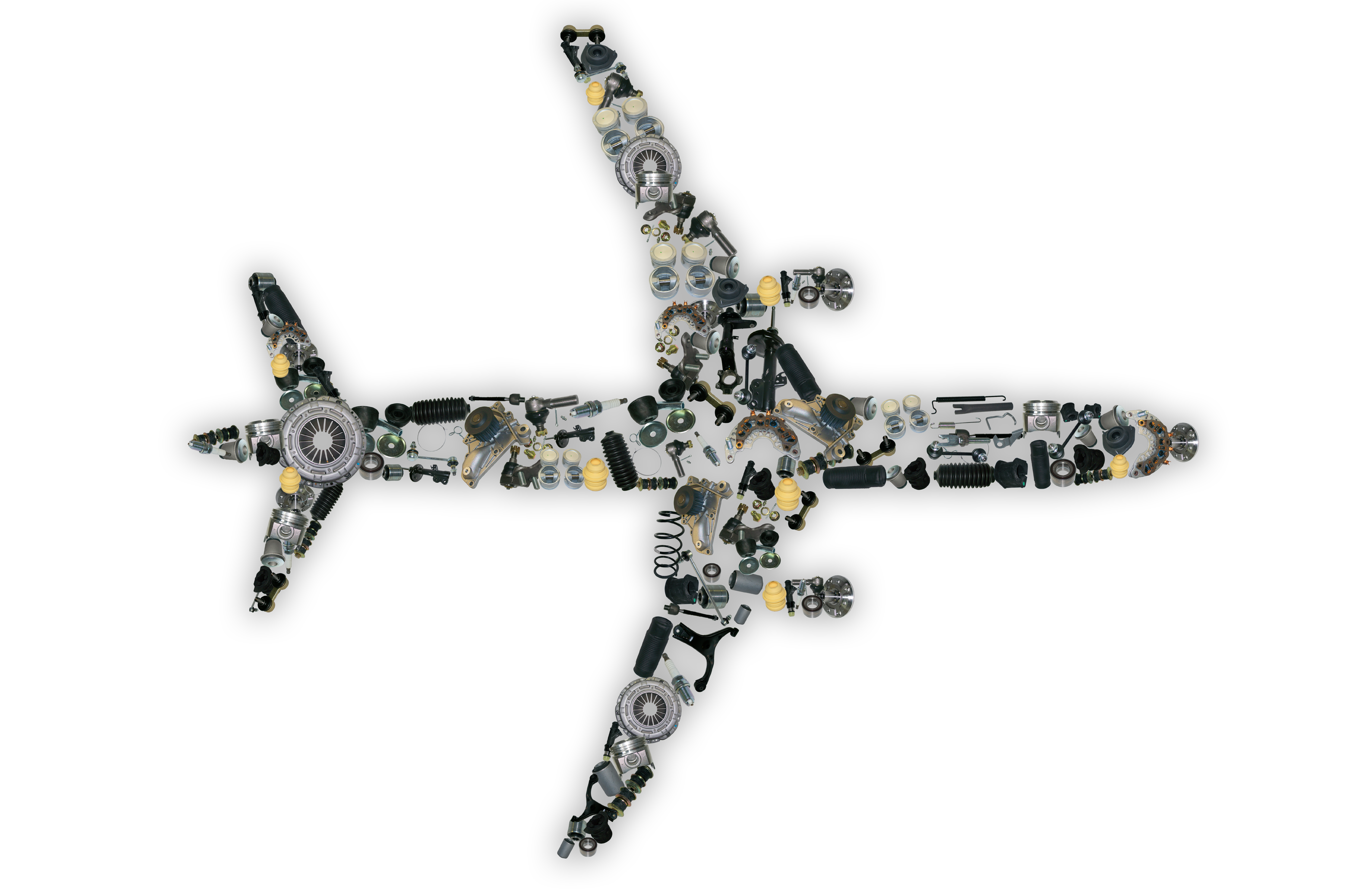 Spare parts airplane for shop auto aftermarket
