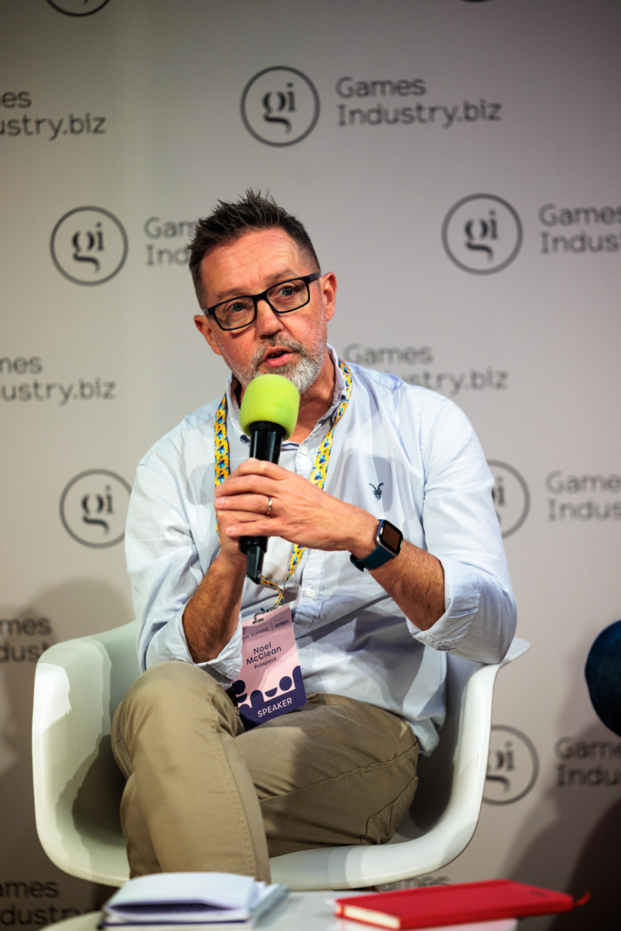 Prospect Deputy General Secretary Noel McClean speaking at a games industry HR summit at the Royal Institution in London