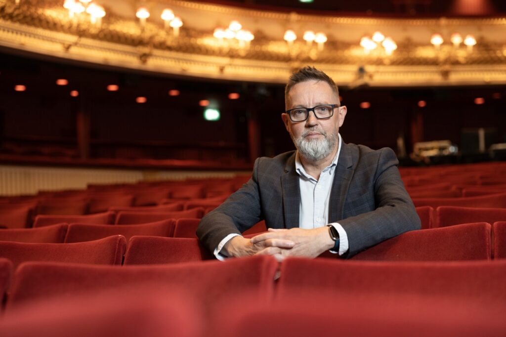 Noel McClean pictured at the Royal Opera House